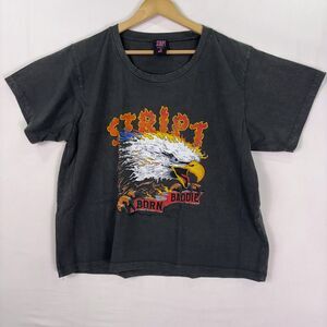 STRIPT BORN BADDIE VINTAGE TEE
